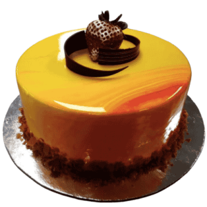 Mango Mirror Glaze