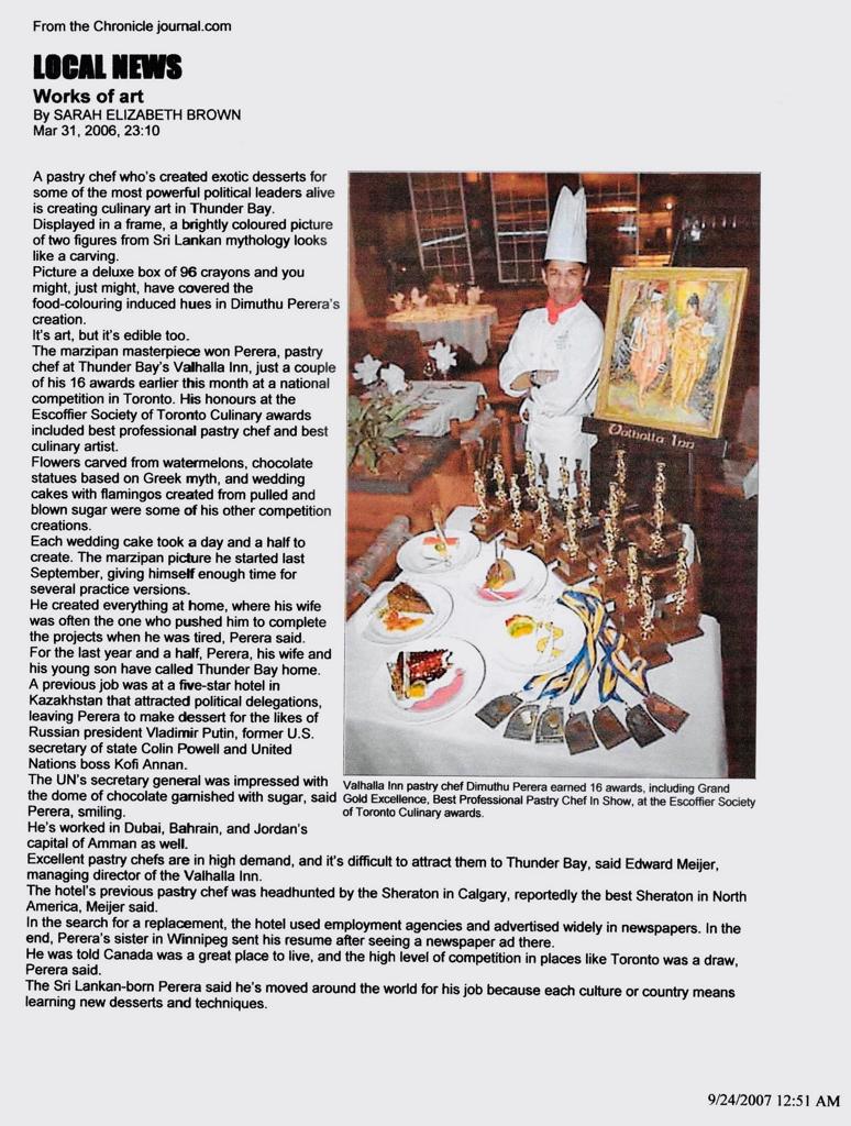 Chef Dimu Awards